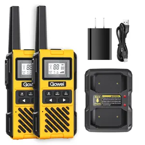 G1PRO Walkie Talkie 1800mAh IP67 Waterproof walkie talkie for Outdoor Adventure Hiking Comping (2 Pack)