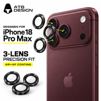 Protection d'objectif d'appareil photo ATB Eagle Eye anti-reflet, anti-rayures, verre trempé, couverture intégrale pour iPhone 18 Duo Pro Max