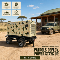 Groupe électrogène d'urgence équipé d'un système d'excitation PMG et d'un générateur à sortie 415V, cabine insonorisée