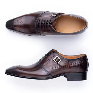 Zapatos Oxford Negros Cuadrados de Lujo Hechos a Medida para Hombre, Parte Superior de Cuero Genuino, Estilo Británico, Adecuados para Vestir Casual, de Negocios o Formal - Product Image 5