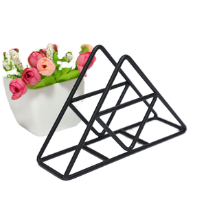 Modern Iron Wire <b>Paper</b> Towel Rack Standing Style Napkin Holder for Hotel Restaurant Caf Use - Product Image 1