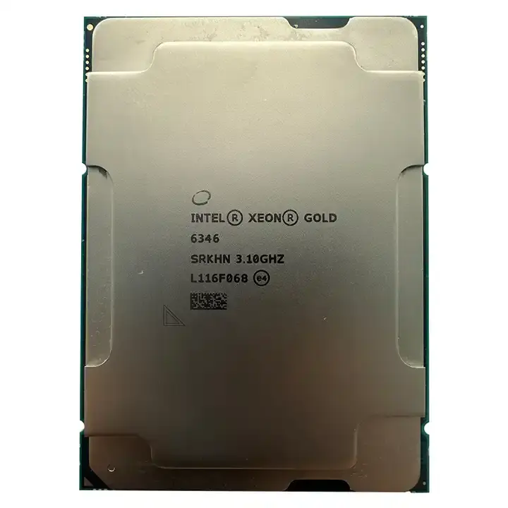 가장 저렴한 골드 6346 프로세서 16 코어 36m 캐시, 랙 서버용 3.10GHz R750 R750XS R550 프로세서 CPU 인텔 제온