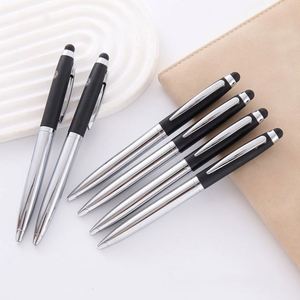 Smooth Writing Office Business <b>Silver</b> Mirror Chromed Soft Touch Metal Ballpoint <b>Pen</b> - Product Image 3
