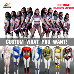 Personalizado Niñas Baile Majorette Uniforme Lentejuelas Flecos Majorette <span class=keywords><strong>Traje</strong></span> de baile Majorette Trajes de baile - Product Image 6
