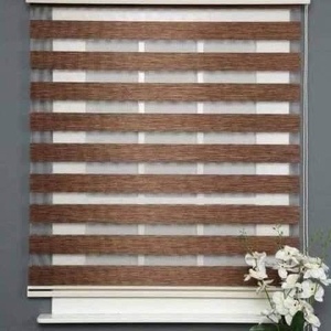 Persianas Zebra Motorizadas Personalizadas para Ventanas, <span class=keywords><strong>Gris</strong></span>, Día y Noche, Automáticas, Eléctricas, con Control Remoto - Product Image 5