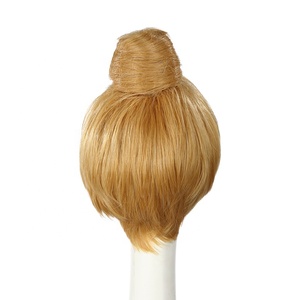SARLA enfant Cosplay perruque longue Blonde chignon Chignon fille américaine poupée Costume en gros pas cher court cheveux synthétiques frange Cosplay - Product Image 2