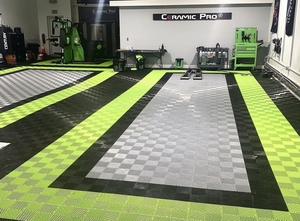 OEM Modular PVC enclavamiento ventilado baldosas Garaje Detallando Interior <span class=keywords><strong>Vinilo</strong></span> Click <span class=keywords><strong>Exterior</strong></span> Piso para Click Diseño Gráfico - Product Image 2