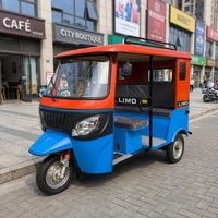 Tricycle à essence 200cc à une rangée de sièges avec porte-bagages pour la location, le transport de passagers et de marchandises