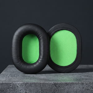 Coussinets d'écouteurs hybrides en cuir protéiné et tissu maillé pour Razer BlackShark V1, housses de coussinets d'écouteurs BlackShark première génération - Product Image 3