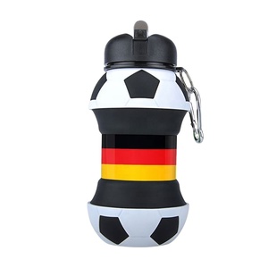 Individuelle 550 ml PP-Wasserflasche Sublimationssilikon weiches zusammenklappbares faltbares Design für Outdoor-Laufsport - Product Image 1