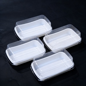卸売カスタム使い捨て食品グレードPP円筒形プラスチック容器リサイクル可能スタンピングサンドイッチホットドッグ寿司ハンバーガー - Product Image 1