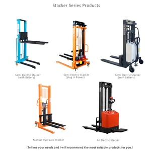 הרמת 500kg <span class=keywords><strong>1</strong></span>.3m חצי חשמלי עצמי טעינת מלגזה נייד Stacker תוצרת סין - Product Image 2