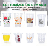 Tapas desechables de PET para vasos de té con leche, calibre 98/93 mm - Diseños planos, abovedados y altos, logotipo personalizable, capacidad de 360-700 ml