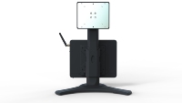 Support d'ordinateur de bureau LCD réglable ergonomique de 24 pouces avec support de bras de moniteur VESA à 90 degrés avec mini PC