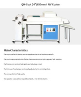 Machine de revêtement par vernis UV liquide électrique de qualité professionnelle 220v de la série QH