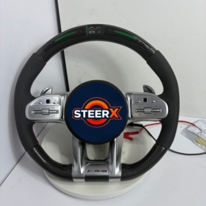 <span class=keywords><strong>Volant</strong></span> à fond plat personnalisé pour Mercedes Benz W177 C118 H247 CLA45 <span class=keywords><strong>A45</strong></span> GLA45 <span class=keywords><strong>AMG</strong></span>, ajustement OEM, amélioration - Product Image 3