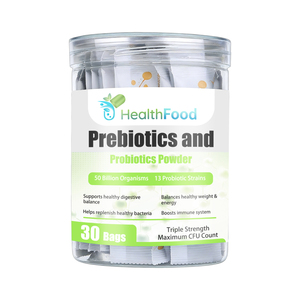 Polvo de Prebióticos y Probióticos de Alta Calidad con Mezcla de Fibra Prebiótica que Ayuda a Reponer Bacterias Saludables, Polvo para un Peso Saludable - Product Image 1