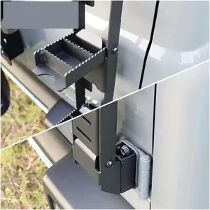 Car Rear Door Tailgate Ladder Foot <b>Peg</b> Pedals For Jimny JB64 Sierra JB74 2018+ Hinge Metal Folding Ped Accessories - Product Image 4