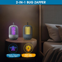 Lampe anti-moustiques électrique sans produits chimiques, à lumière ultraviolette, piège à insectes volants pour la sécurité domestique