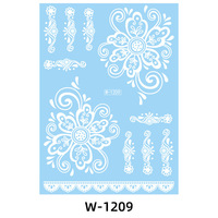 Beauté Design blanc arabe henné corps tatouage autocollant dentelle blanc mariage henné tatouage autocollant