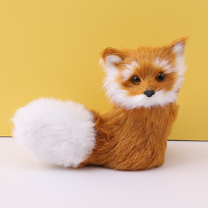 Statuetta di <span class=keywords><strong>Volpe</strong></span> in Pelliccia Sintetica, Ornamento Realistico e Adorabile, <span class=keywords><strong>Volpe</strong></span> Tassidermizzata - Product Image 6