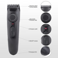 Tondeuse à cheveux sans fil réglable avec peigne amovible, rechargeable par USB, pour hommes