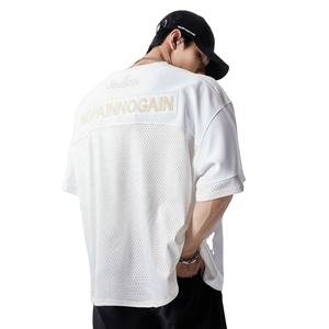 เสื้อตาข่ายสำหรับผู้ชายทรงหลวมเสื้อกีฬาแห้งเร็วทรงหลวมสำหรับผู้ชาย - Product Image 2