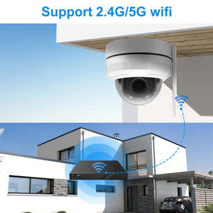 OEM 4MP Wifi IR Tracking telecamera cupola 2.4G/5G Wifi due vie Audio IP66 metallo 256G Wifi telecamera di rilevamento uomo/veicolo - Product Image 3