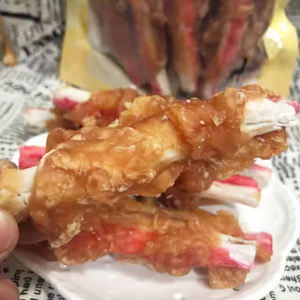 Bâtonnet de crabe personnalisé OEM ODM haute qualité, riche en protéines et faible en gras, ficelle avec des collations sèches pour animaux de compagnie de poulet, friandises, nourriture pour chien - Product Image 3