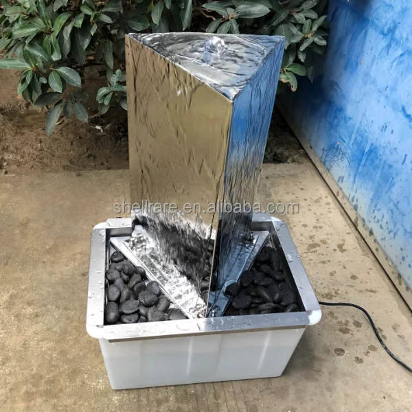 Factory new design garden stainless steel fountain and indoor&outdoor water fountain small stainless steel waterfall