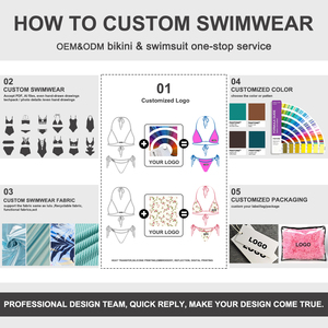 Đồ bơi & đồ đi biển đặt may - Hơn 1000 mẫu mới về, sản xuất trực tiếp từ nhà máy, dịch vụ ODM/OEM trọn gói, Bikini liền thân với chi tiết xếp ly - Product Image 2