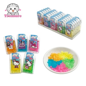 Comprimés de bonbons durs aux <span class=keywords><strong>saveurs</strong></span> fruitées assorties dans un pot refermable, bonbons en vrac colorés en gros - Product Image 1