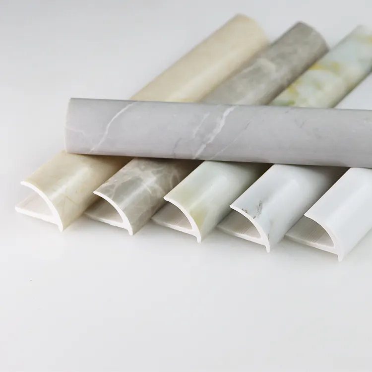 Hot sale PVC Plastic Ceramic Corner Trim for Marble Edge Decoration Custom