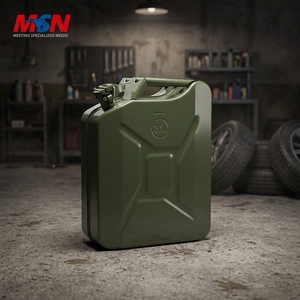 Réservoir de carburant de rechange soudé anti-choc MSN, logo laser personnalisé, <span class=keywords><strong>homologué</strong></span> UN, CE sur demande, acier laminé à froid 0,8 mm, bidon métallique de 20 L - Product Image 1