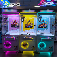Vente en gros usine : Machine à griffes à monnayeur, équipement d'arcade avec éclairage LED et distributeur de peluches, pour centres commerciaux et salles de jeux