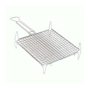 Griglia in Acciaio Arrotondata 27x27 CM per Accessori BBQ - Product Image 1