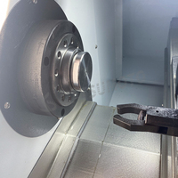 Torno CNC Mini Horizontal de un Solo Husillo CK0640 con Control GSK y Alimentador de Barras, Capacidad Media para Corte de Metal