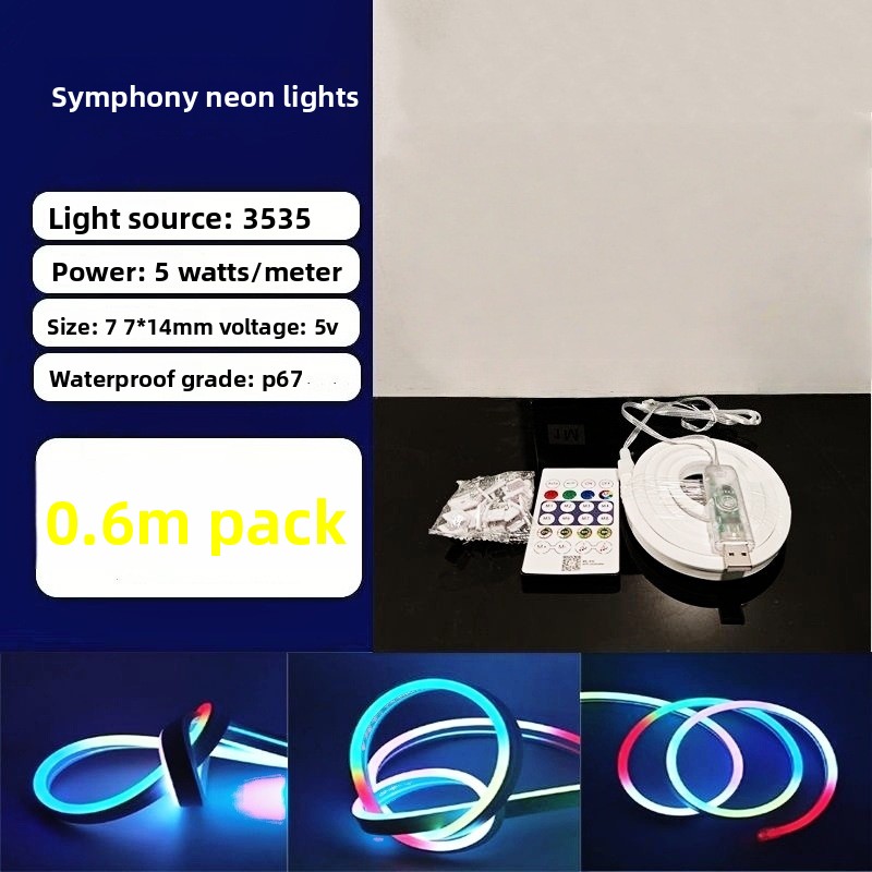Ensemble de bandes lumineuses à changement de couleur de 0,6&nbsp;M