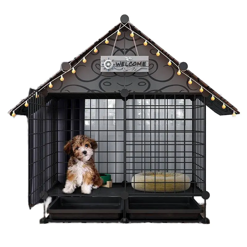 Wholesale Detachable Metal Fence Dog Cage House Pets Enclosure for Dogs