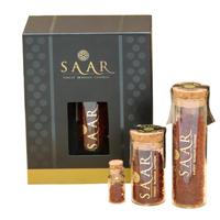 Boîte d'emballage en carton rigide personnalisée pour safran, avec finition brillante et gaufrage, recyclable, boîte à tiroir de luxe