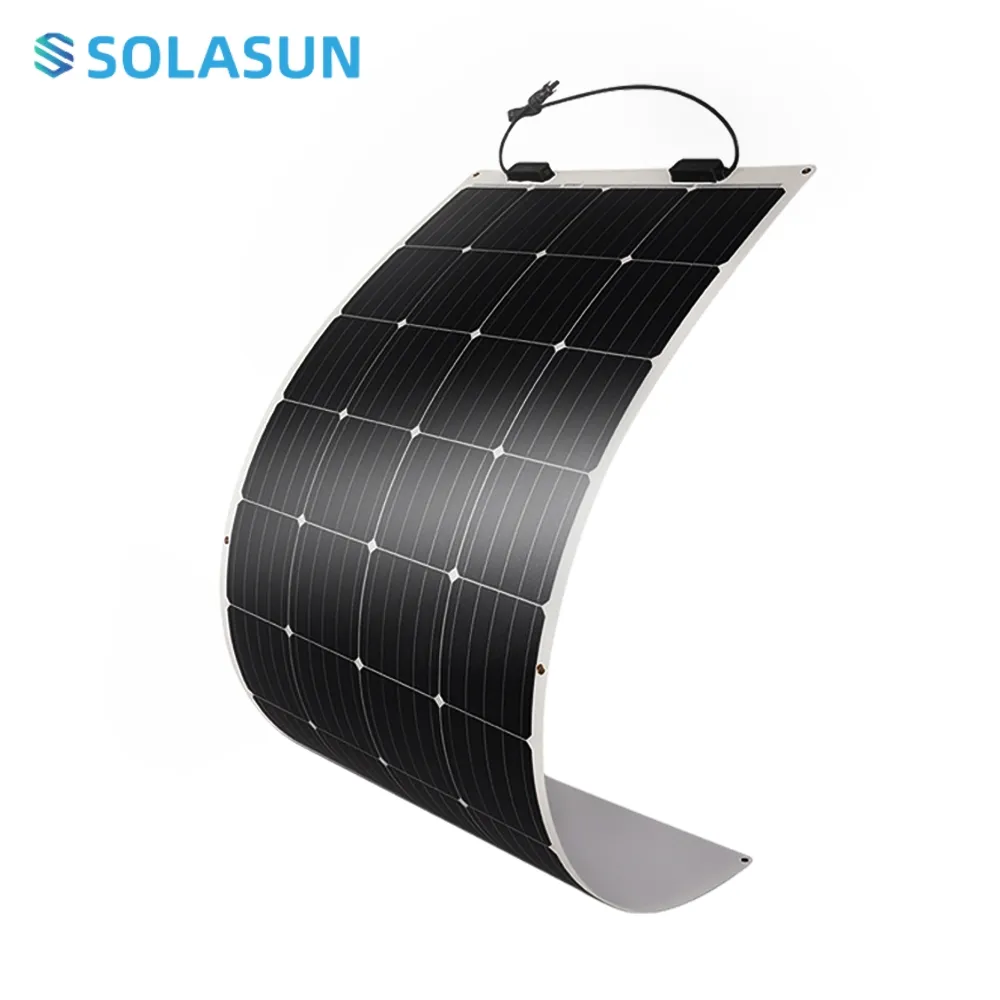 Flexibele Pv Zonnepaneel 12V 100W 150W 200W 250W Mono Opvouwbare Pannelli Fotovoltaici Rv Zonnepanelen Voor Boot Kamperen