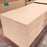 Tablero de MDF/HDF Crudo de 18 mm, Tablero de Fibra de Alta Calidad, Láminas de Madera Lisa de 1220x2440 mm para Tablero de Melamina de Alto Brillo
