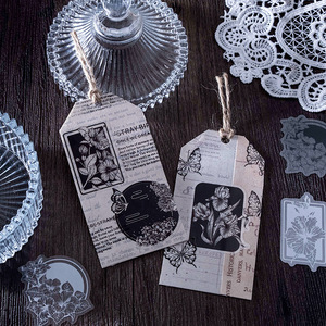 30 pz/pacco pacchetto di adesivi in attesa di fiori per Bloom Series piante in bianco e nero Notebook adesivi decorativi fai da te 8 scelte - Product Image 4