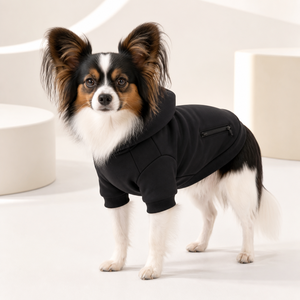 Ropa para Perros, Sudadera con Capucha para Mascotas con Bolsillo Lateral con Cremallera, Sudadera con Capucha Suave y Cálida para Perros, Color Personalizado OEM ODM para Perros Pequeños y Medianos - Product Image 1