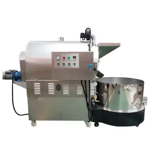 Commecrial Cereal/Nut/Cacao Beans Roaster Small Intelligent Constant Temperature Stainless Steel Frying Machine