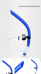 Fabrikant levert snorkel van vloeibaar siliconen voor volwassenen en kinderen, afneembaar, anti-verstikking, professionele snorkel voor zwemtraining - Product Image 3