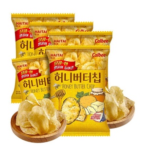 Chips de pommes de terre coréennes Calbees 60g, saveur <span class=keywords><strong>miel</strong></span> et beurre, snacks exotiques, vente chaude - Product Image 1