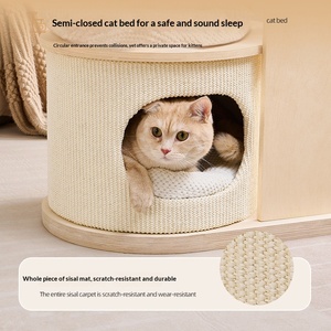 Wholesale Solid Wood Multi-Layer Board <strong>Cat</strong> <strong>Climbing</strong> <strong>Frame</strong> with Integrated Nest <strong>Cat</strong> Tree for Household - Product Image 4