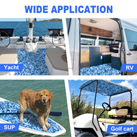 Alfombra Marina de Espuma EVA de Alta Densidad KT GuoMei, Camuflaje, Antideslizante, Revestimiento para Barcos, Lámina de Imitación de Teca, Resistente a los Rayos UV, para Exteriores