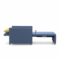 Fauteuil-lit médical pliant haut de gamme pour accompagnant de patient, mobilier hospitalier